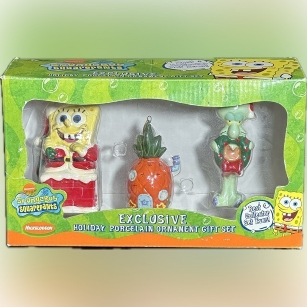 Spongebob Squarepants Exclusive Holiday Ornament Gift Set Patrick Kurt S Adler
